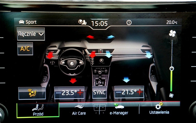 Skoda Superb cena 118699 przebieg: 92097, rok produkcji 2021 z Otmuchów małe 781